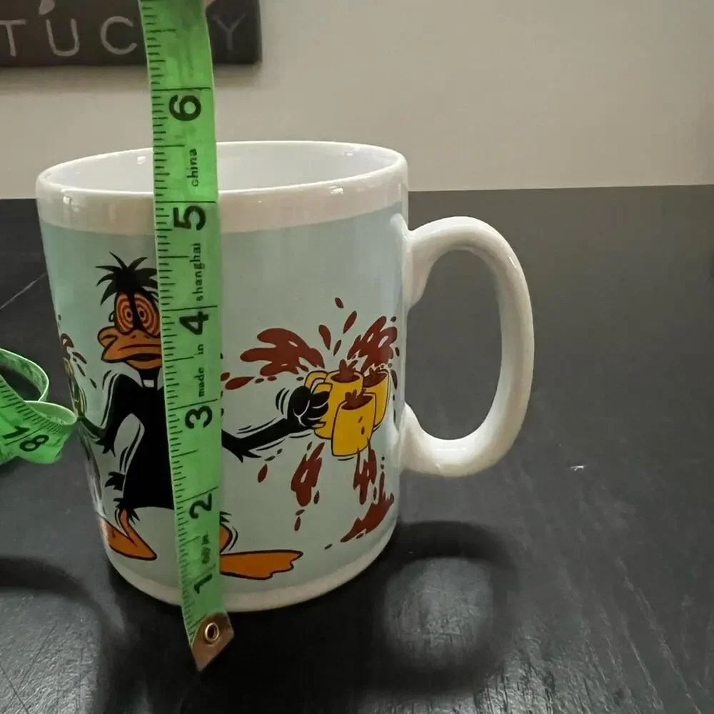 Warner Bros 1996 Coffee Themed White  Cartoon‎ Mug